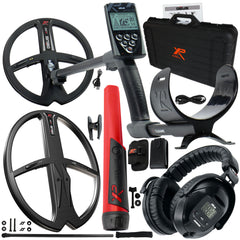 XP Deus Metal Detector Gold & Relic, Case, Headphones, Remote and 2 X35 Coils