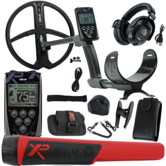 XP Deus Metal Detector w/ MI-4 Pinpointer, Headphones, Remote, 11” X35 Coil