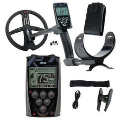 XP Deus Metal Detector with Remote, 9” X35 Coil, WSAUDIO Headphones, and MI-6 Pinpointer