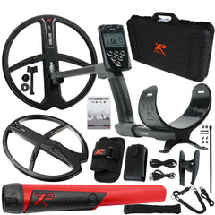 XP Deus Metal Detector, MI-6 Pinpointer, Remote Screen & X35 Coils