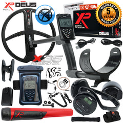 XP Deus Detector w/ MI-6 Pinpointer, WS4 Backphone, Remote, X35 Coil & More