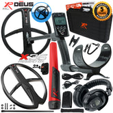 XP Deus Metal Detector w/ MI-6 Pinpointer, Headphones, Remote and 2 X35 Coils