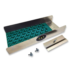 6" Folding Sluice Box Bottom with Mini Dredge Mat