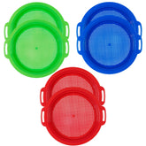 Plastic 8.5" Sifting Pans - 6 Piece Set