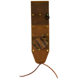 High Quality Brown Leather Sheath for PinPointer and Digging Tool- Left Sided