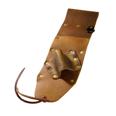High Quality Brown Leather Sheath for PinPointer and Digging Tool- Left Sided