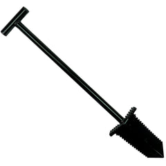 Anaconda NX-7 Tempered Steel 33" Shovel w/ Double Serrated Blade & Foot Pegs