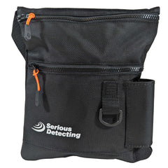 Serious Detecting Mesh Bottom Beach Finds Bag Pouch w/ Pinpointer Holster, Digging Tool, and Gloves