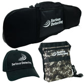 Serious Detecting All-Purpose Padded Carry Bag for Metal Detector, Pouch, Cap