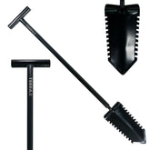 TerraX Master Digger 34" inch Shovel Serrated Shovel or Cutting Shovel with T-Handle with Protective Cover - Bundles Available
