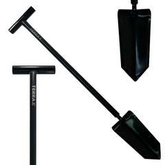 TerraX Master Digger 34" inch Shovel Serrated Shovel or Cutting Shovel with T-Handle with Protective Cover - Bundles Available