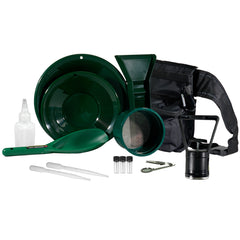 TerraX 14-Piece Gold Prospecting Kit with Mini Sluice Box