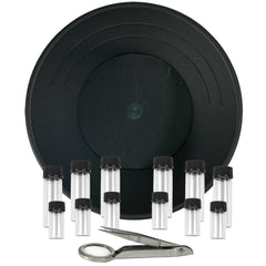 TerraX Finishing Gold Prospecting Equipment Kit with Glass Vials, Gold Pan, Magnifying Tweezers, 14pc