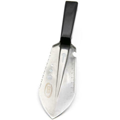 CKG Metal Detector Stainless Steel Landscaping Detecting Digging Digger Shovel Tool with Handy Belt Holder Treasure Hunting w/ Sheath Comfortable Hand Garden Tools