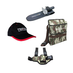 Nokta The Legend SMF Metal Detector Pro Pack w/ Wireless Headphones, LG30 12″ X 9″ Coil, Starter Pack, and Accupoint