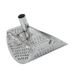 Dune Scoops Kraken 11x 8 Stainless Steel Metal Detector Sand Scoop w/ Dune Large & Strong Collapsible Stainless Steel Handle Universal Pole