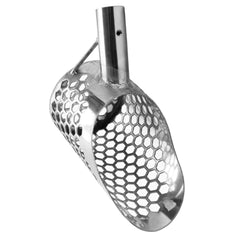 Dune Scoops Stingray 6" x 3.5" Stainless Steel Metal Detector Sand Scoop & Dune Travel Telescopic Long & Light Handle
