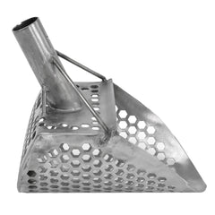 Dune Scoops Loch Ness Mini 9 x 6" Stainless Steel Metal Detector Sand Scoop w/ Dune Large & Strong Collapsible Stainless Steel Handle