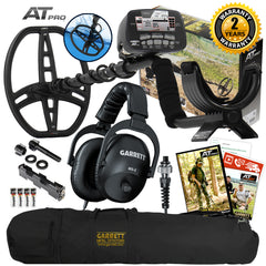 Garrett AT Pro with PROformance DD Waterproof Coil & MS-2 Headphones, Carry Bag