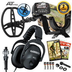 Garrett AT PRO Metal Detector Special w/ Pinpointer, Box, Book, Bag