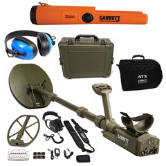 Garrett ATX Deepseeker Detector, 2 Coils, Pro Pointer AT, Waterproof Headphones