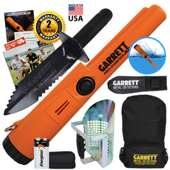 Garrett Pro Pointer AT Pinpointer with Backpack, Edge Digger & Anodized Scoop