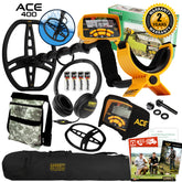 Garrett ACE 400 Metal Detector with ClearSound Headphones, Pouch, and Carry Bag