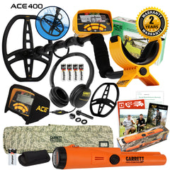 Garrett ACE 400 Metal Detector with Pro Pointer AT, Headphones, Soft Case & More