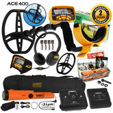 Garrett ACE 400 Metal Detector w/ Z-Lynk Wireless System, Pro Pointer AT & Bag