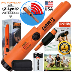 Garrett ACE 400 Metal Detector w/ Wireless System, Pro Pointer AT Z-Lynk & Bag