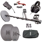 Garrett Axiom Metal Detector with 13"x11" Mono Coil, 11"x7" DD Coil and MS-2 Headphones