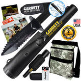 Garrett Pro-Pointer II Edge Digger and Camo Canvas Metal Detecting Bag Pouch