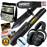 Garrett Pro-Pointer II Detector w/ Edge Digger Camo Finds Pouch and Headphones