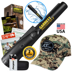 Garrett Pro-Pointer II Detector Pinpointer Probe and Garrett AT Pro Camo Cap