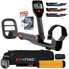Minelab GO FIND 22 Metal Detector with PRO FIND 15, Black Carry Bag, Finds Pouch