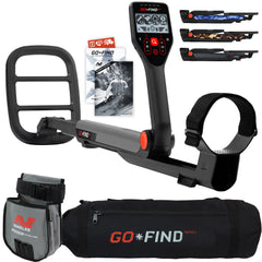 Minelab GO FIND 44 Metal Detector with Black Transport Carry Bag and Finds Pouch