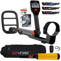 Minelab GO FIND 44 Metal Detector with PRO FIND 35 and Black Transport Carry Bag