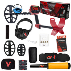 Minelab VANQUISH 540 Pro Pack Detector w/ 2 Coils, Pro-Find 20 Pinpointer, & Bag