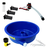 Blue Bowl Concentrator Kit with Pump, Leg Levelers, Vial Gold Mining Equipment