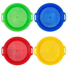 Plastic 8.5" Sifting Pans - 4 Piece Set