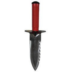Lesche Model 76 Right Serrated Digging Tool w/ Hollow Handle, Screw on Cap, and Belt Sheath