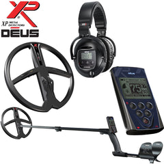 XP Deus Metal Detector w/ WS5 Wireless Headphones, Remote, 11” X35 Search Coil
