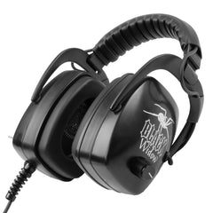 DetectorPro Black Widow Platinum Headphones with 1/4" Plug for Metal Detector