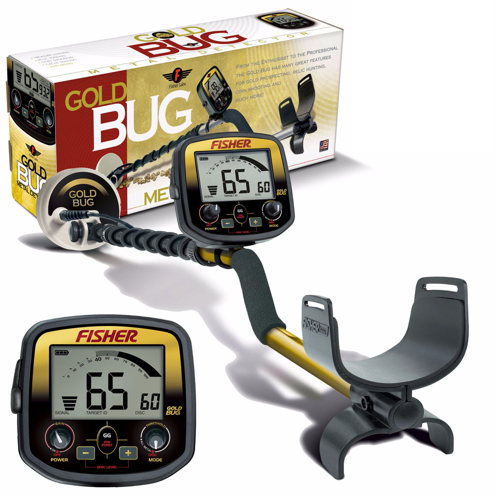 Open Box Fisher Gold Bug Metal Detector w/ 5 quot DD Double D Search Coil