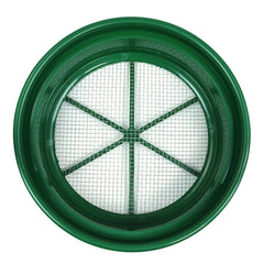 Green Plastic 13-1/4" Gold Sifting Pan Classifier 1/4 Mesh Size