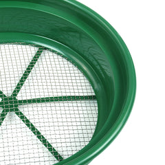 Green Plastic 13-1/4" Gold Sifting Pan Classifier 1/4 Mesh Size