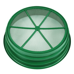 Green Plastic 13-1/4" Gold Sifting Pan Classifier 1/8 Inch Mesh Size
