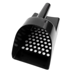 8 1/2" Black Hand Held Plastic Metal Detector Sand Scoop for Gold Prospecting