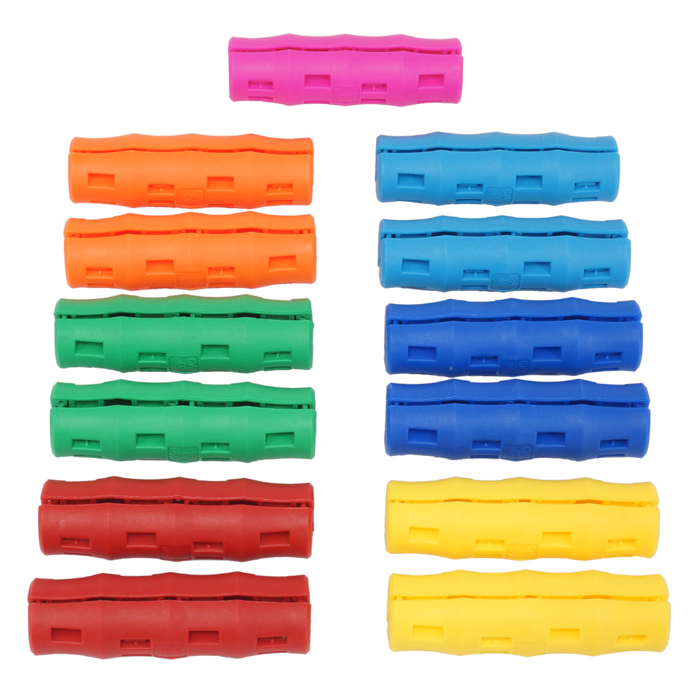 Snappy Grip Ergonomic Rainbow Assortment Bucket Handles 12 Pack + Bonus