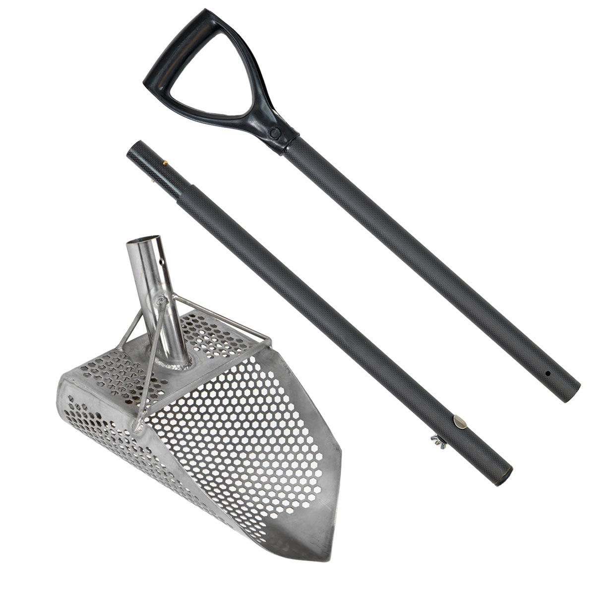 Dune Scoops Orca 11.5 x 8 Stainless Steel Sand Scoop with 7 mm Holes & Pointed Tip